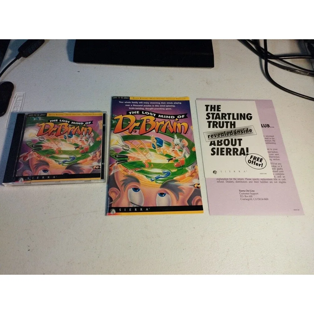 Sierra Castle of Dr Brain & Lost Mind Of Dr. Brain for Mac - Complete In Box